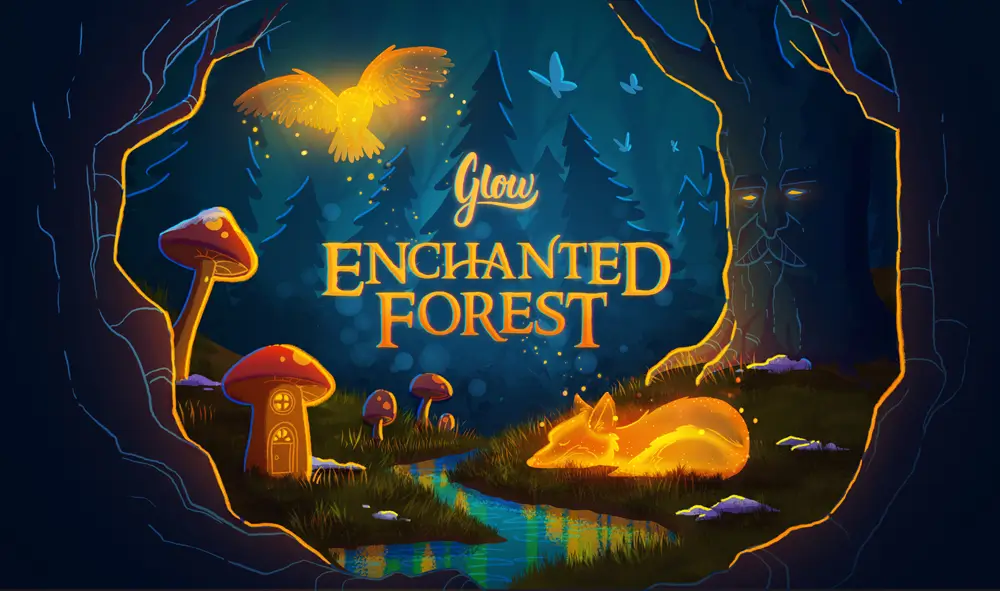 Glow theme graphic for Enchanted forest
